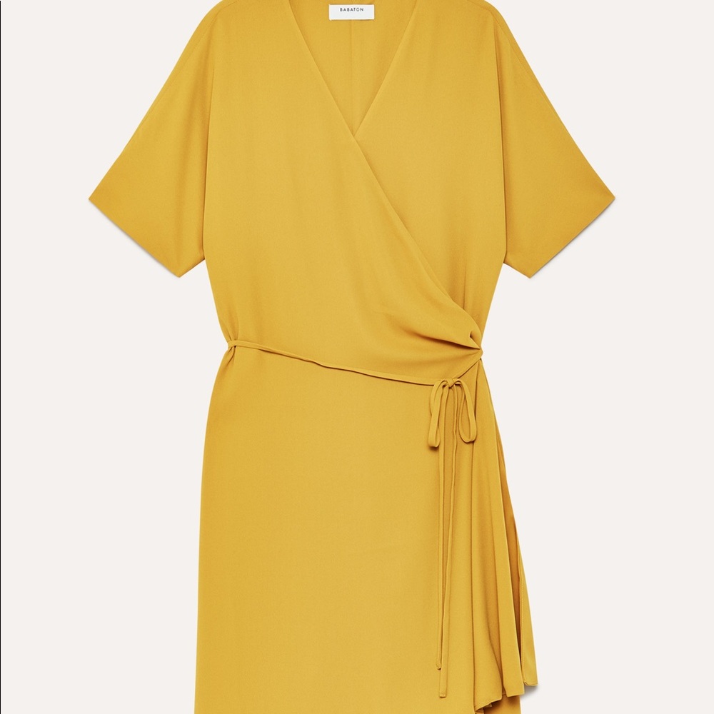 Babaton wallace dress in cairo gold